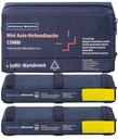 62220 Mini borsa di pronto soccorso per auto + triangolo di segnalazione + 2 gilet ad alta visibilità (22 x 15 x 8 cm) con chiusura a velcro