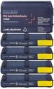 62220 Mini borsa di pronto soccorso per auto + triangolo di segnalazione + 4 gilet ad alta visibilità (22 x 15 x 8 cm) con chiusura a velcro